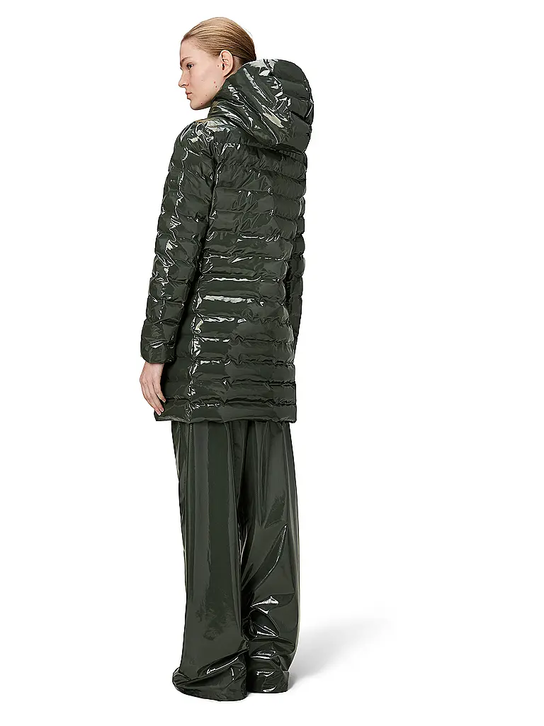 RAINS | Steppjacke LOHJA LONG | olive