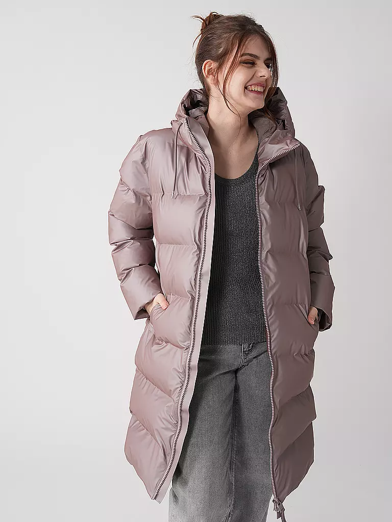 RAINS | Steppmantel ALTA LONGER PUFFER JACKET | Rose