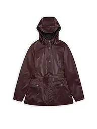 RAINS | Regenjacke CURVE JACKET W3 | Rouge foncé