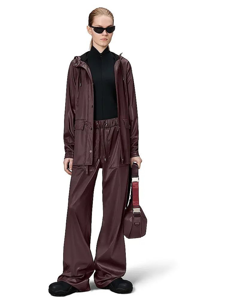 RAINS | Veste de pluie CURVE JACKET W3 | dunkelrot