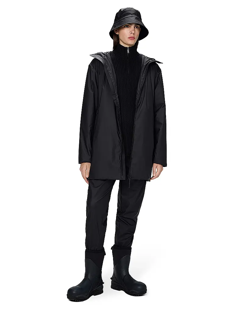 RAINS | Veste LOHJA LONG INSULATED JACKET | schwarz