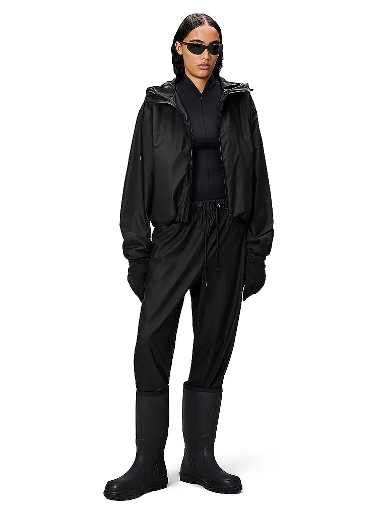 RAINS | Veste LOHJA SHORT INSULTED JACKET | Noir