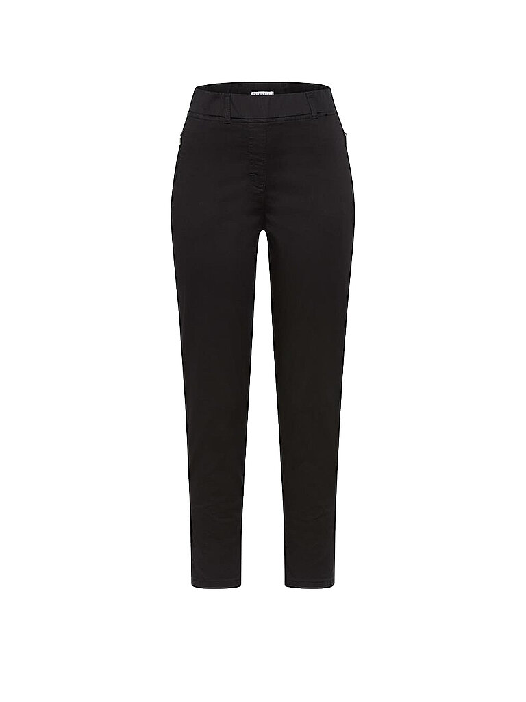 Pantalon Super Slim Fit 6/8 LAVINA ZIP noir 50 (kurz)
