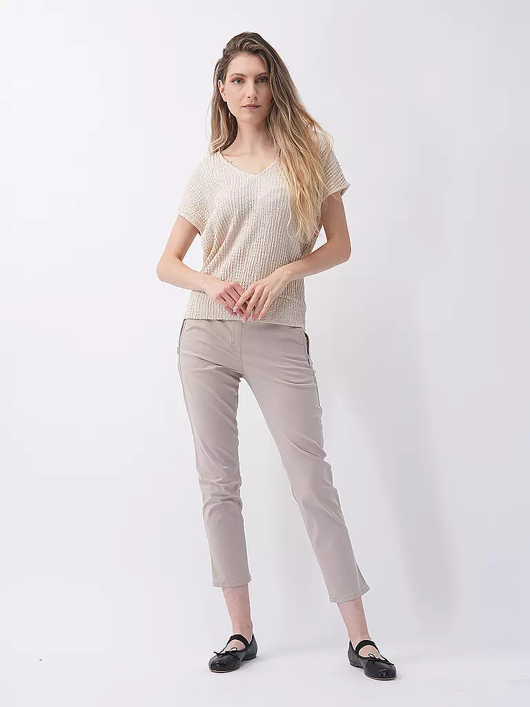 RAPHAELA BY BRAX | Hose Super Slim Fit 6/8 LAVINA ZIP | Crème