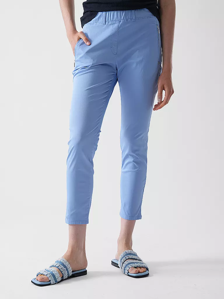 RAPHAELA BY BRAX | Hose Super Slim Fit 6/8 LAVINA ZIP | hellblau