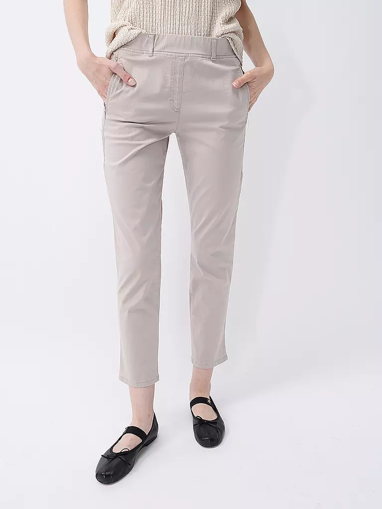 RAPHAELA BY BRAX | Hose Super Slim Fit 6/8 LAVINA ZIP | Crème