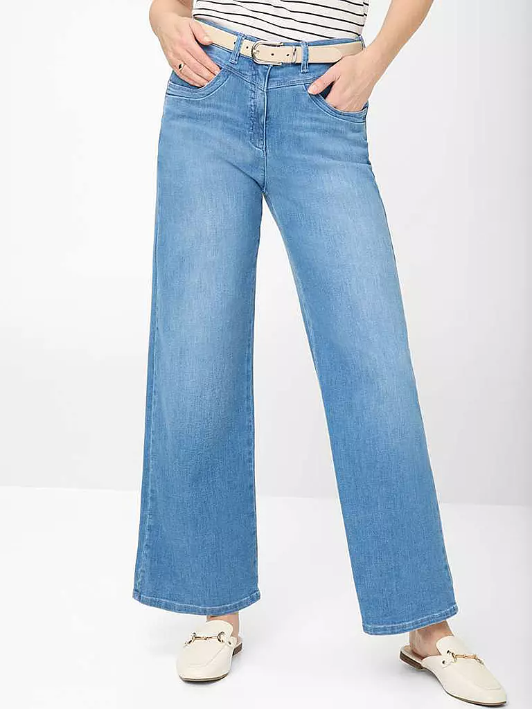 RAPHAELA BY BRAX | Jeans Wide Leg LAURA | hellblau