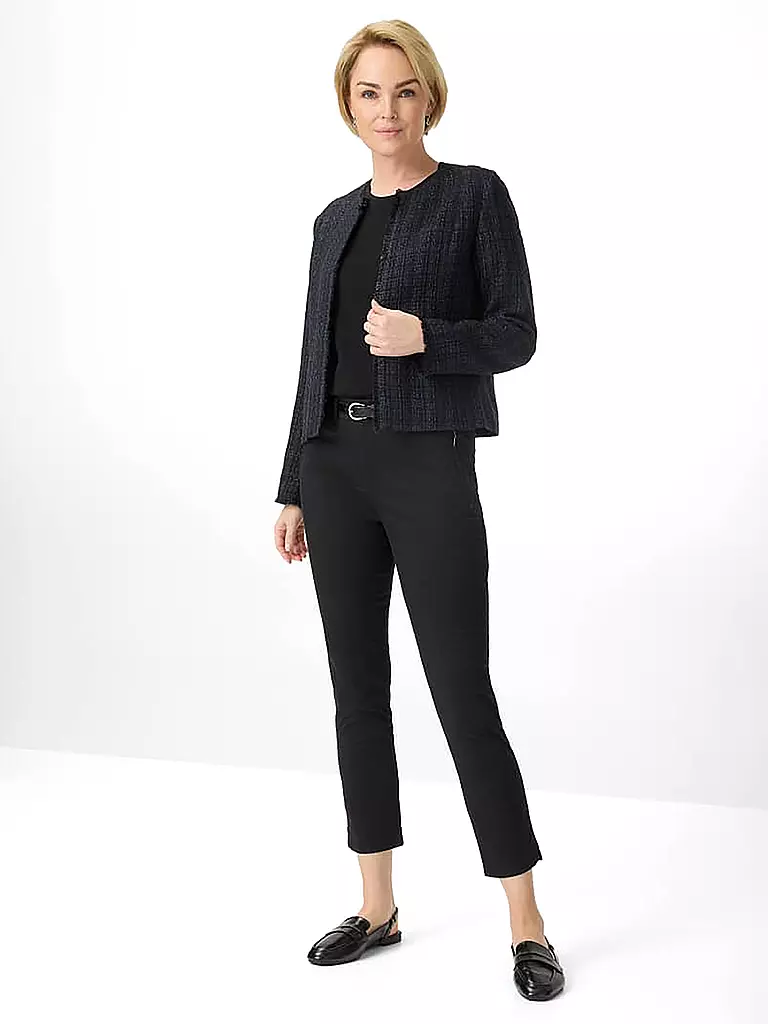 RAPHAELA BY BRAX | Pantalon Super Slim Fit 6/8 LAVINA ZIP | schwarz