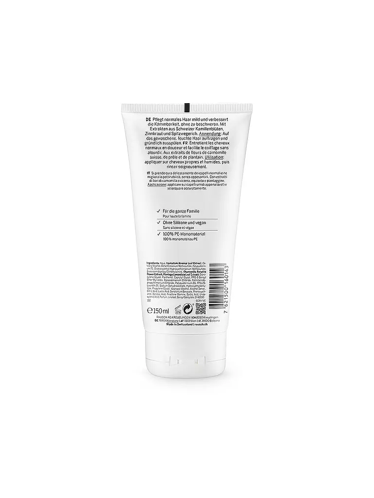 RAUSCH | Après-shampooing soin aux herbes suisses 150ml | keine Farbe