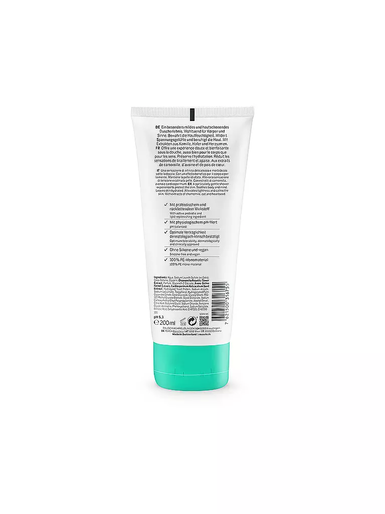 RAUSCH | Gel douche douceur à la camomille 200ml | Aucune couleur