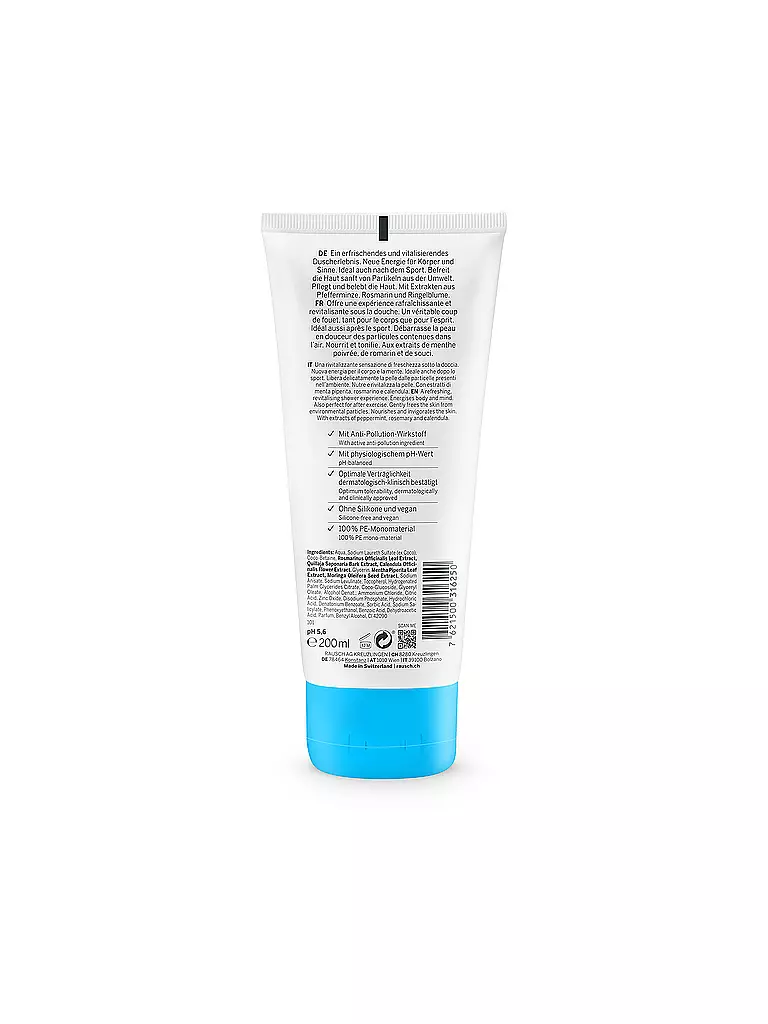 RAUSCH | Gel douche fraîcheur à la menthe 200ml | Aucune couleur