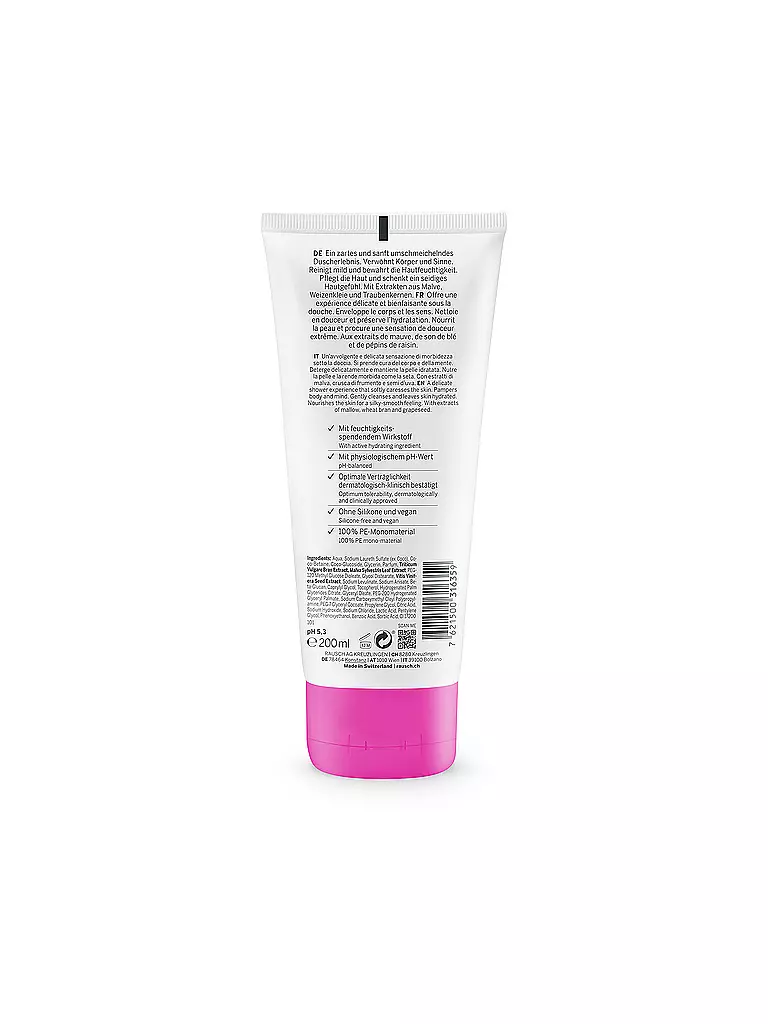 RAUSCH | Gel douche hydratant à la mauve 200ml | Aucune couleur