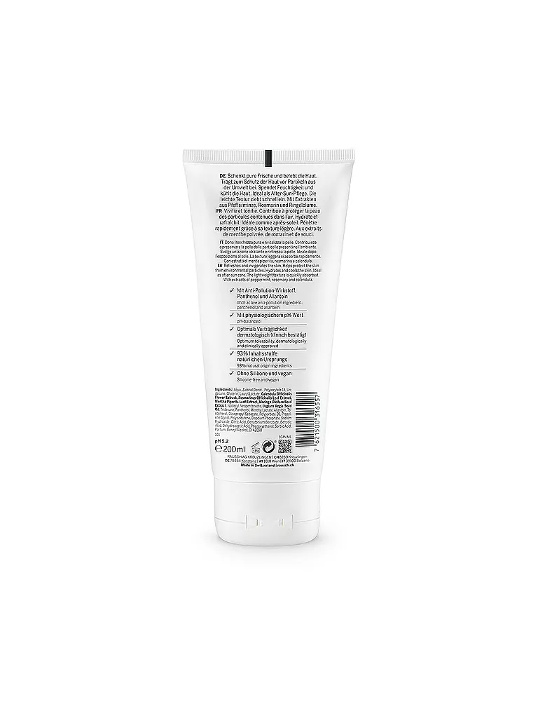 RAUSCH | Lotion corporelle fraîche à la menthe 200ml | Aucune couleur