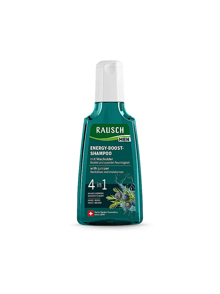 RAUSCH | Shampoo Energy-Boost au genévrier 200 ml | Aucune couleur
