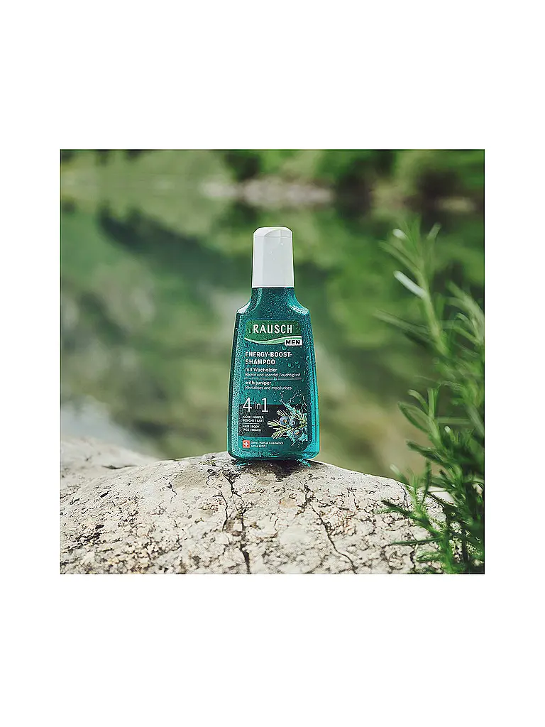 RAUSCH | Shampoo Energy-Boost au genévrier 200 ml | Aucune couleur
