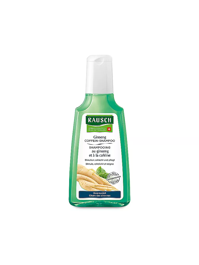 RAUSCH | Shampooing à la caféine et au ginseng 200 ml | Aucune couleur