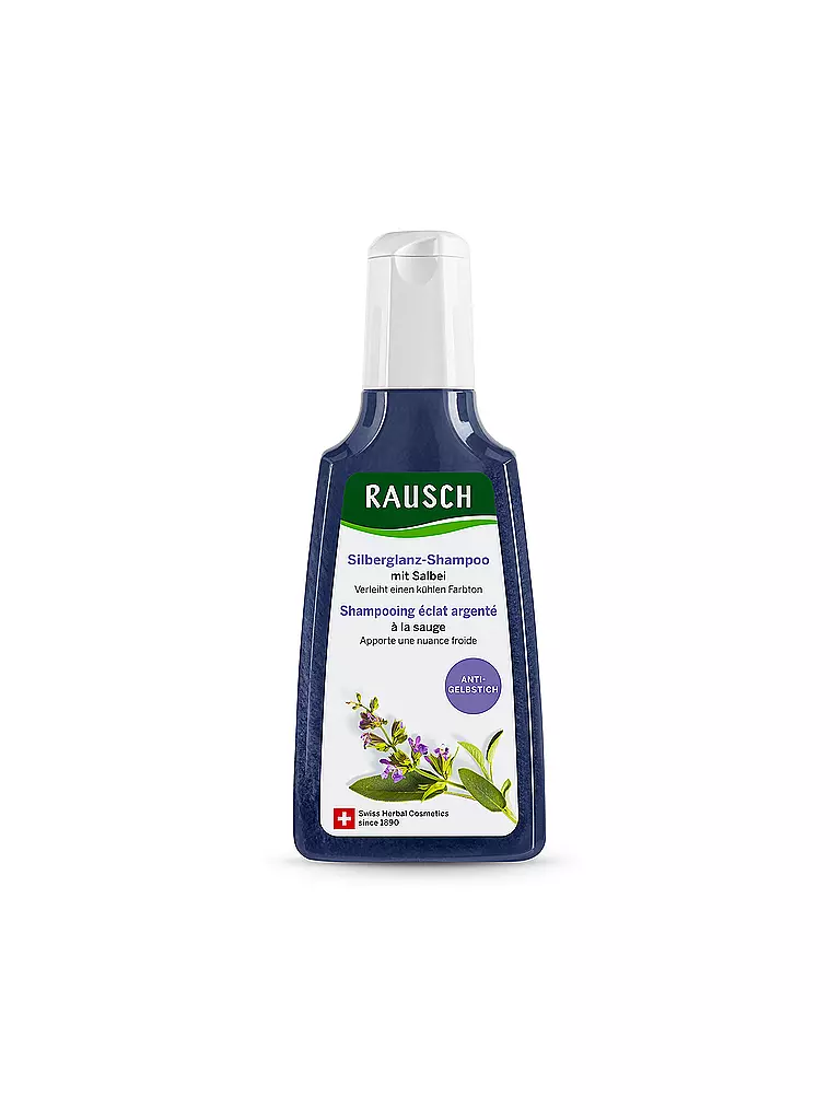 RAUSCH | Shampooing éclat argenté à la sauge 200ml | Aucune couleur