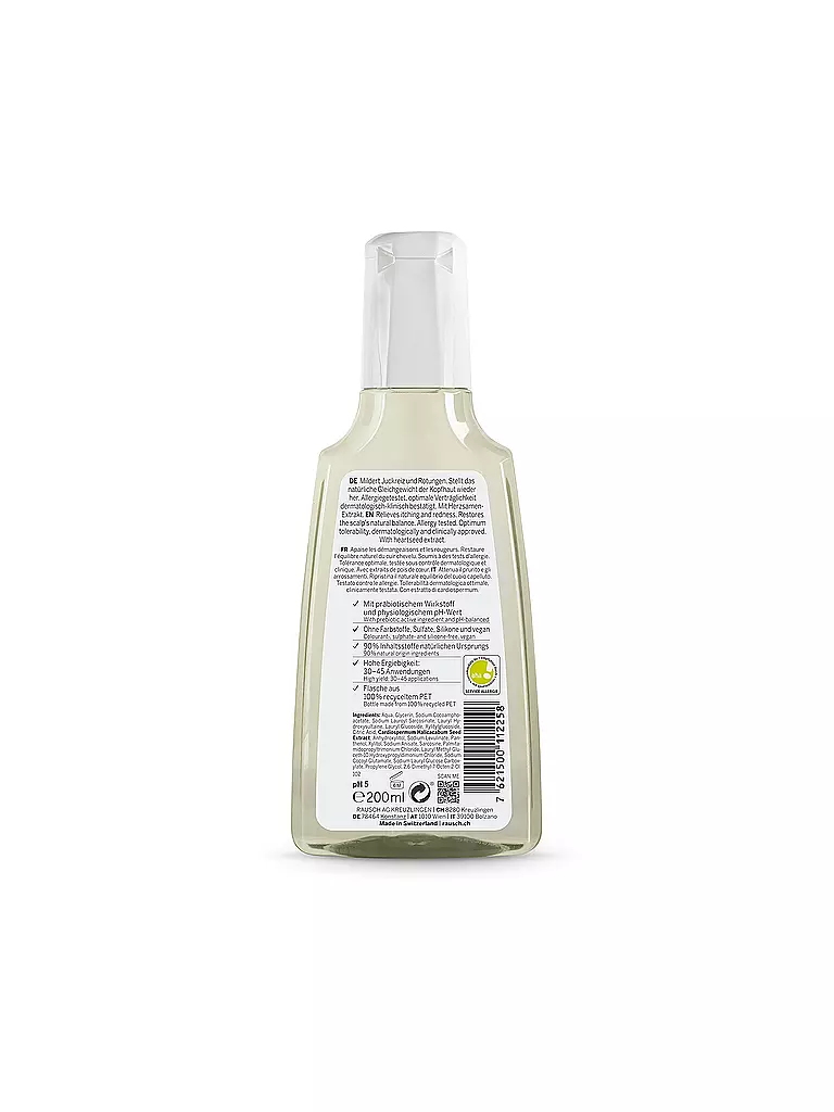 RAUSCH | Shampooing doux aux graines de cardiospermum 200ml | Aucune couleur