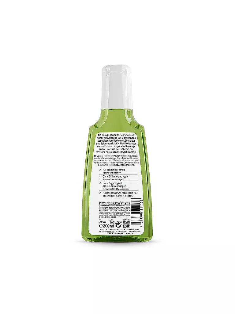 RAUSCH | Shampooing soin aux herbes suisses 200ml | Aucune couleur