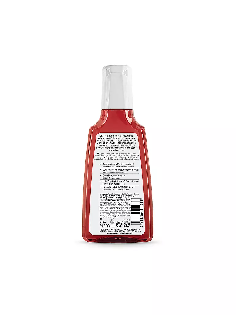 RAUSCH | Shampooing volume à la mauve 200ml | Aucune couleur