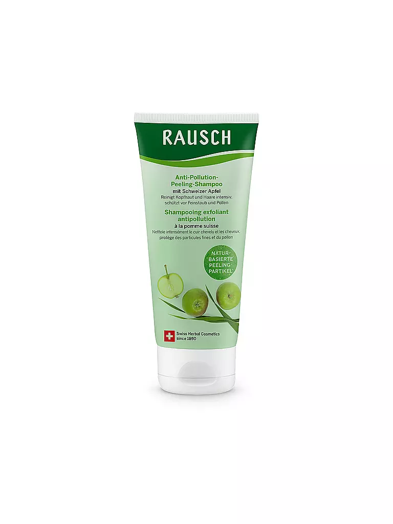 RAUSCH | Soin capillaire - Shampooing peeling anti-pollution à la pomme suisse 100ml | Aucune couleur