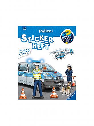 RAVENSBURGER | Wieso Weshalb Warum - Cahier d'autocollants Police