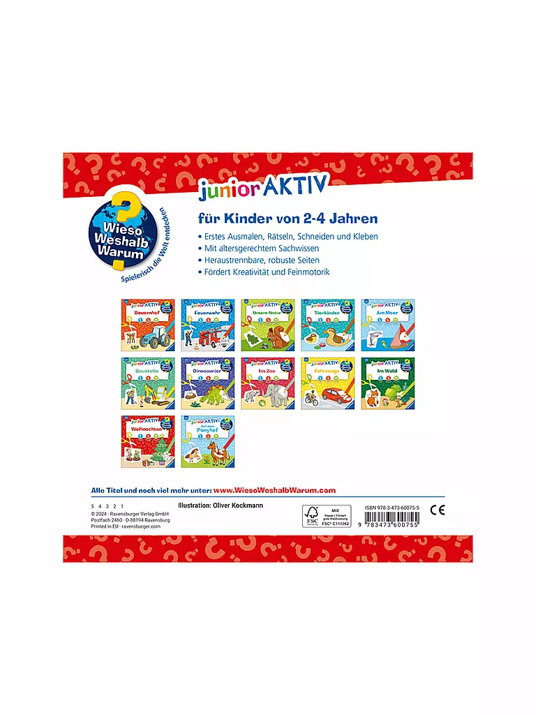 RAVENSBURGER | Buch - Wieso Weshalb Warum - junior AKTIV: Weihnachten  | Aucune couleur