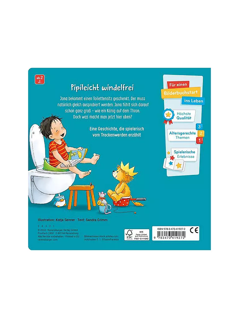 RAVENSBURGER | Livre - Le petit roi des toilettes | Aucune couleur