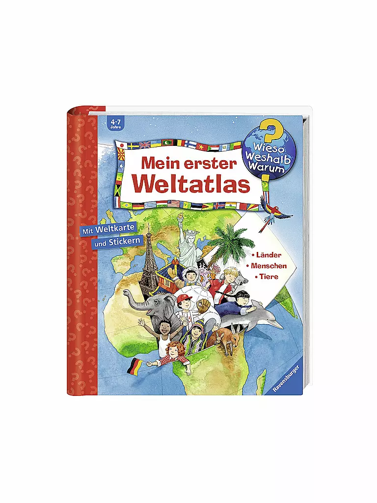 RAVENSBURGER | Livre - Mon premier atlas du monde (édition reliée) | Aucune couleur