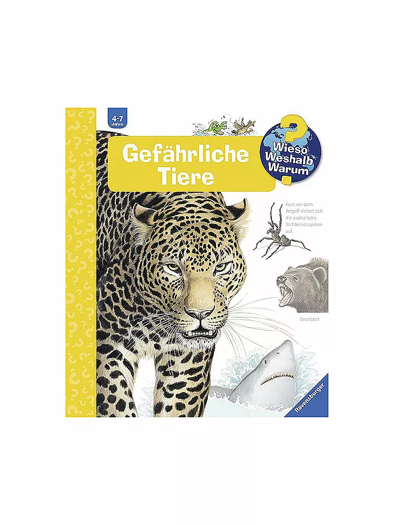 RAVENSBURGER | Livre - Wieso Weshalb Warum - Animaux dangereux, volume 49 | keine Farbe