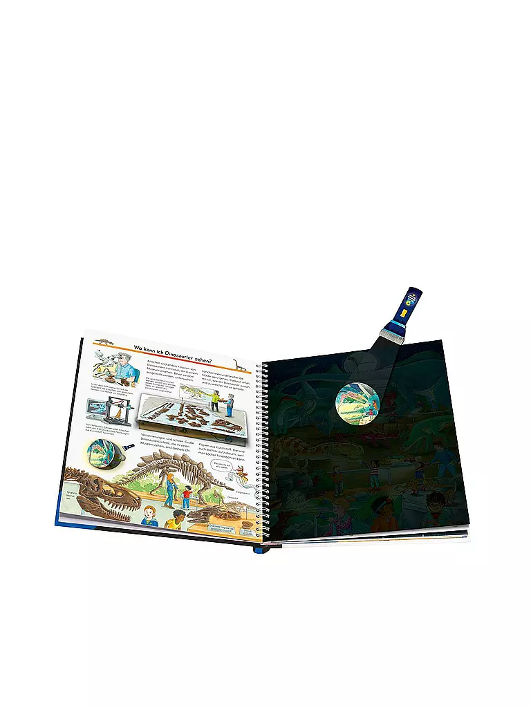 RAVENSBURGER | Livre - Wieso Weshalb Warum - Illumine et découvre : Dinosaures | Aucune couleur