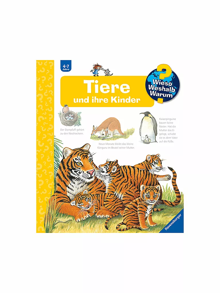 RAVENSBURGER | Livre - Wieso Weshalb Warum - Les animaux et leurs petits, volume 33 | Aucune couleur