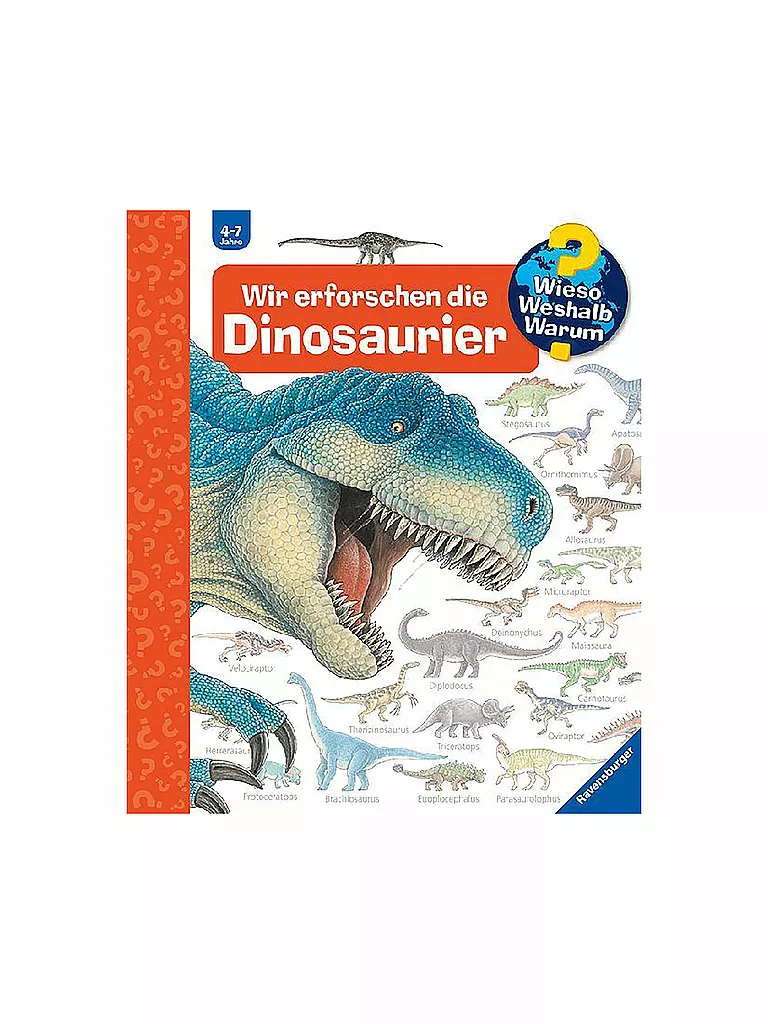 RAVENSBURGER | Livre - Wieso Weshalb Warum - Nous explorons les dinosaures Volume 55 | Aucune couleur