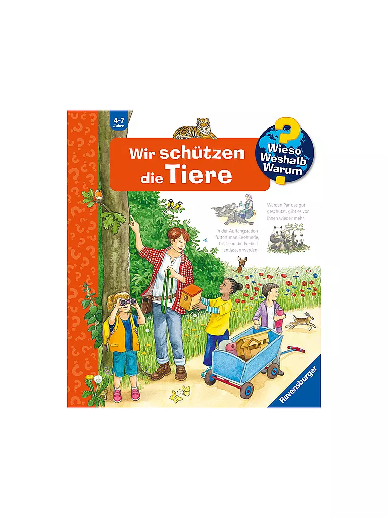 RAVENSBURGER | Livre - Wieso Weshalb Warum - Nous protégeons les animaux | Aucune couleur