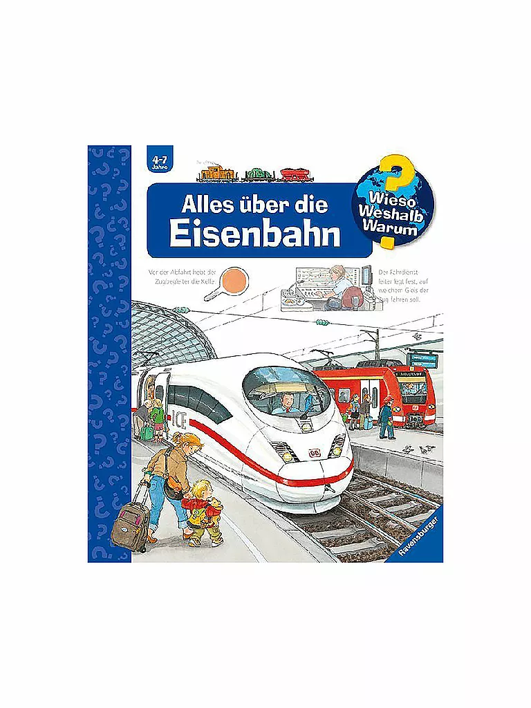 RAVENSBURGER | Livre - Wieso Weshalb Warum - Tout sur le chemin de fer Volume 8 | keine Farbe