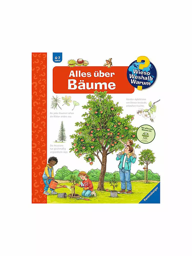 RAVENSBURGER | Livre - Wieso Weshalb Warum - Tout sur les arbres | Aucune couleur