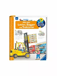 RAVENSBURGER | Livre - Wieso Weshalb Warum - Tout sur les camions, les excavatrices et les tracteurs | Aucune couleur