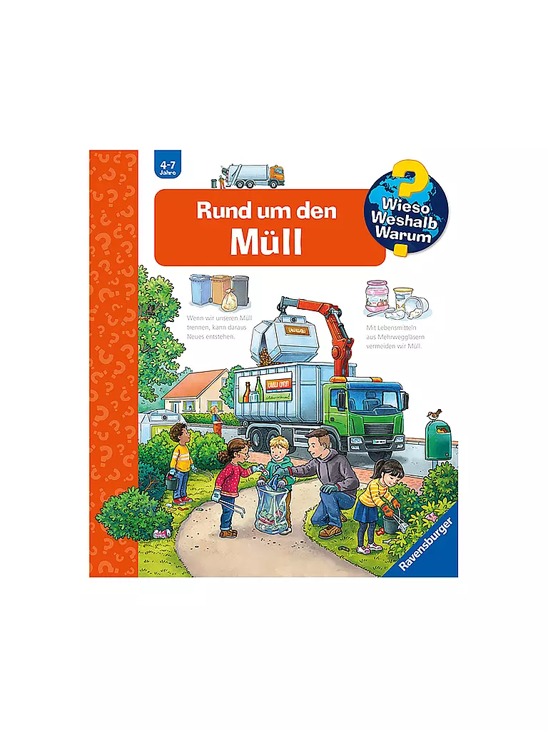 RAVENSBURGER | Livre - Wieso Weshalb Warum - Tout sur les déchets | Aucune couleur