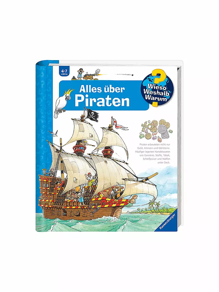 RAVENSBURGER | Livre - Wieso Weshalb Warum - Tout sur les pirates | Aucune couleur