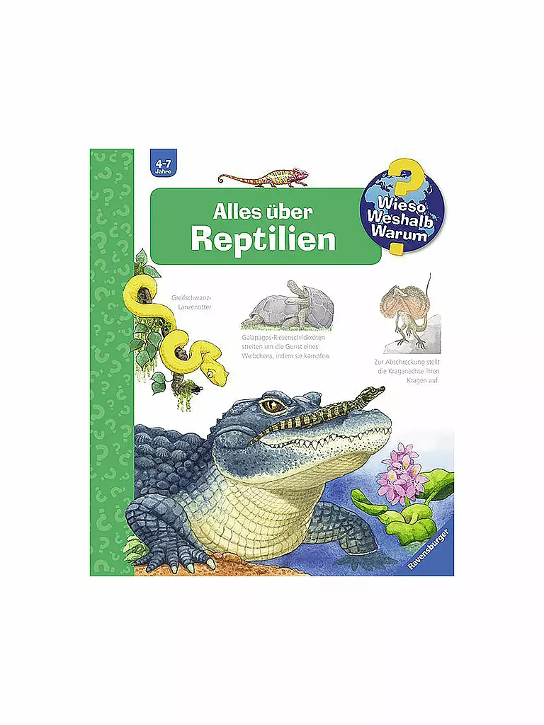 RAVENSBURGER | Livre - Wieso Weshalb Warum - Tout sur les reptiles Volume 64 | Aucune couleur