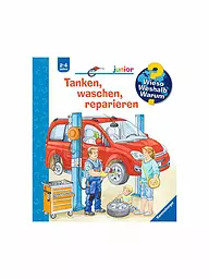 RAVENSBURGER | Livre - Wieso Weshalb Warum Junior - Faire le plein, laver, réparer | Aucune couleur