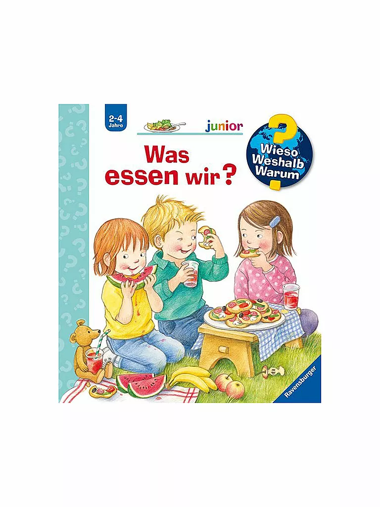 RAVENSBURGER | Livre - Wieso Weshalb Warum junior - Que mangeons-nous Volume 53 | Aucune couleur