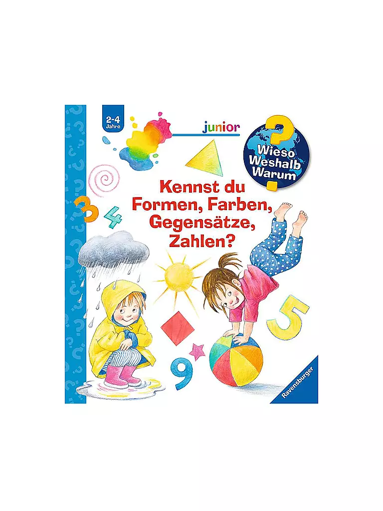 RAVENSBURGER | Livre - Wieso Weshalb Warum Sonderband junior : Connais-tu les formes, les couleurs, les contraires, les chiffres | Aucune couleur