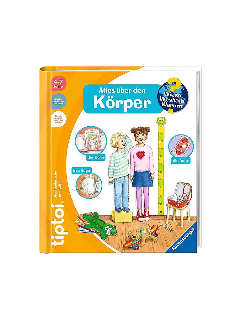 RAVENSBURGER | TIPTOI  Wieso Weshalb Warum -  Alles über den Körper | Multicolore