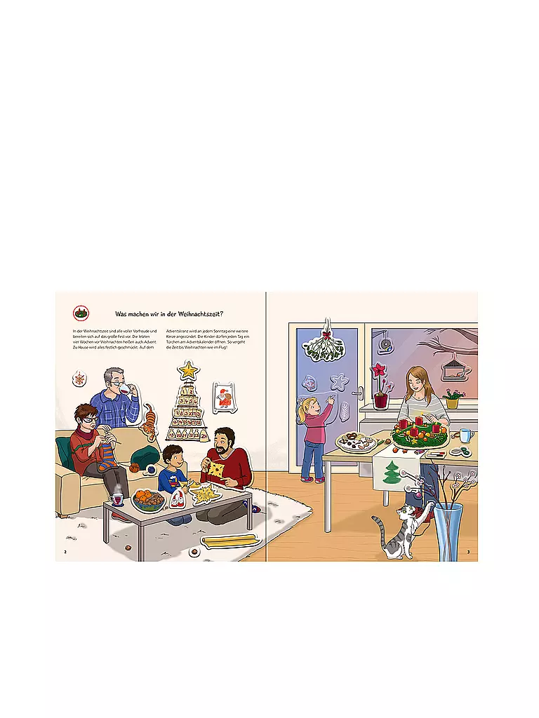 RAVENSBURGER | Wieso Weshalb Warum - Stickerheft Weihnachten | Aucune couleur