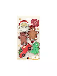 RBV BIRKMANN | Set d'emporte-pièces 5 pièces SANTA en acier inoxydable | Argent