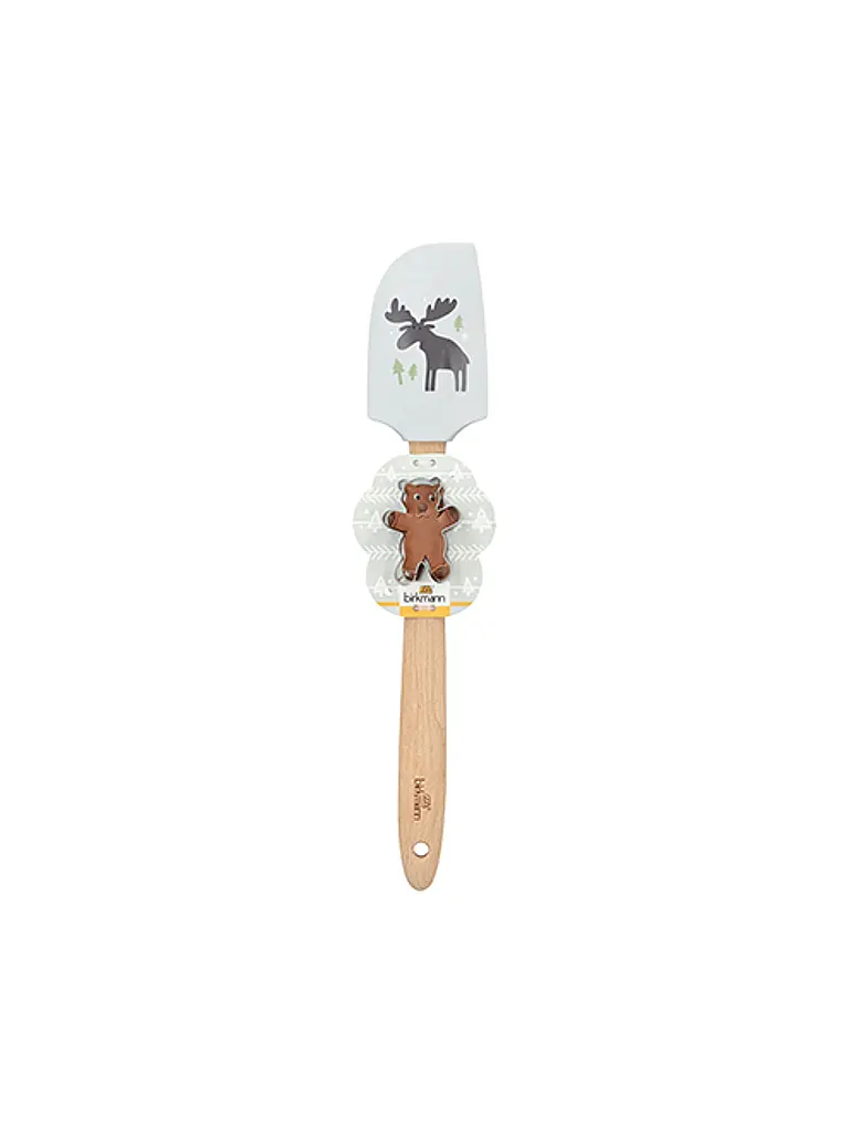 RBV BIRKMANN | Spatule de Noël avec emporte-pièce élan | Gris clair