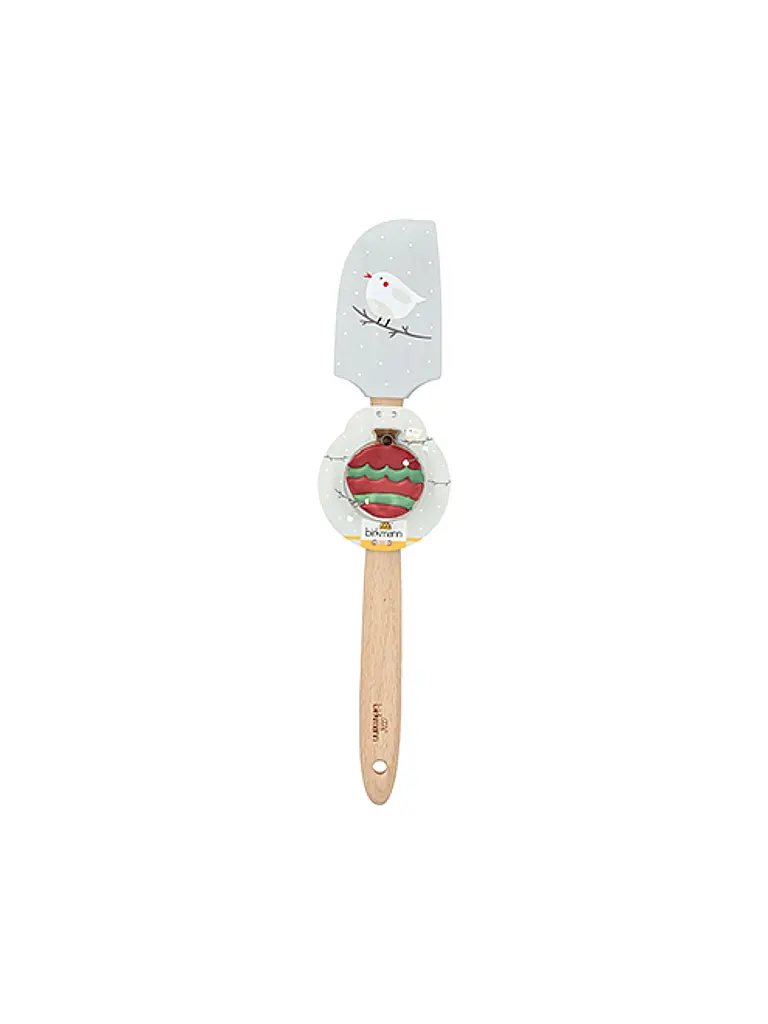 RBV BIRKMANN | Spatule de Noël avec emporte-pièce oiseau | Gris clair