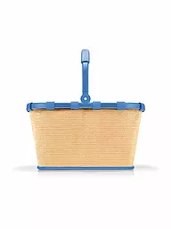 REISENTHEL | Einkaufskorb - Carrybag Raffia Black  | Bleu