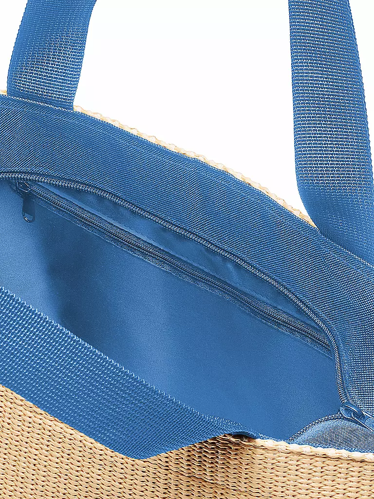 REISENTHEL | Sac - Shopper Medium Raffia Bleu | 